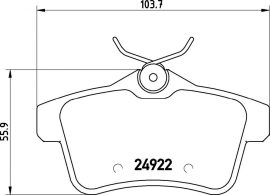 Peugeot 308 fékbetét garnitúra | Textar 2492201