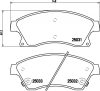 Opel Astra fékbetét garnitúra | Textar 2503101 Opel Astra fékbetét garnitúra | Textar 2503101