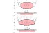 Volkswagen Lupo fékbetét garnitúra | TRW GDB1274