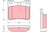 Peugeot 406  fékbetét garnitúra | TRW GDB1276