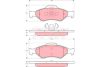 Ford Ka fékbetét garnitúra | TRW GDB1418