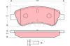 Citroen C-Elysee fékbetét garnitúra | TRW GDB1463