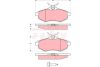 Citroen C2 fékbetét garnitúra | TRW GDB1495