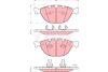 BMW 5 fékbetét garnitúra | TRW GDB1558