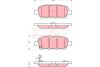 Nissan X-Trail fékbetét garnitúra | TRW GDB3294