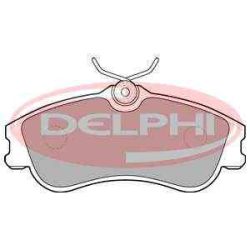Peugeot 206 fékbetét garnitúra | Delphi LP1624