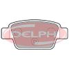 Fiat Stilo fékbetét garnitúra | Delphi LP1719