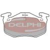 Renault Clio  fékbetét garnitúra | Delphi LP699